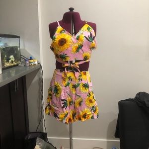 Shorts crop top set